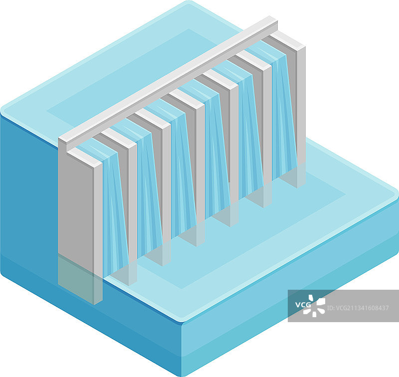 作为可再生绿色能源的水电站大坝图片素材