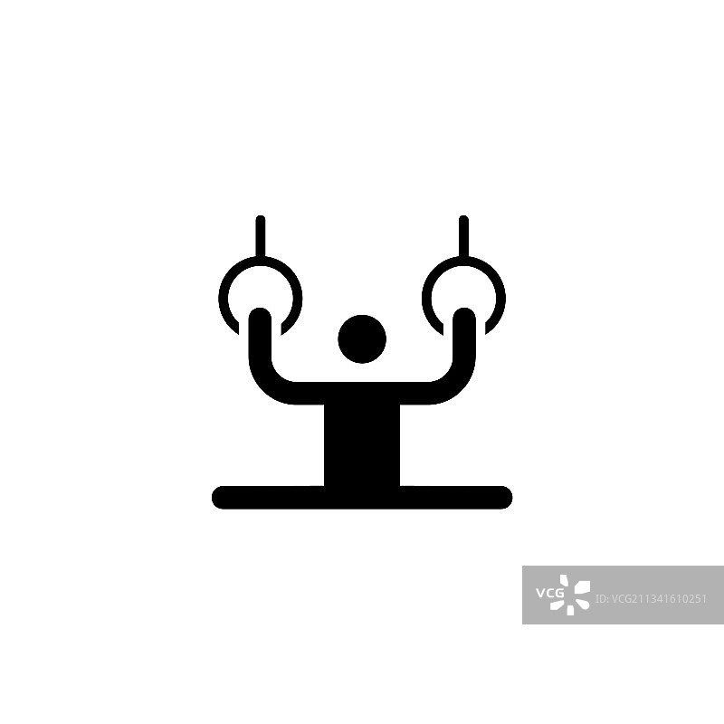 体操运动员图标标志图片素材