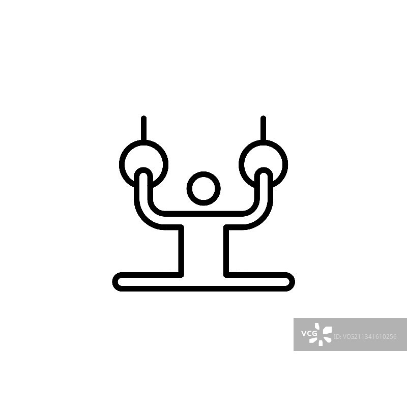 体操运动员图标标志图片素材