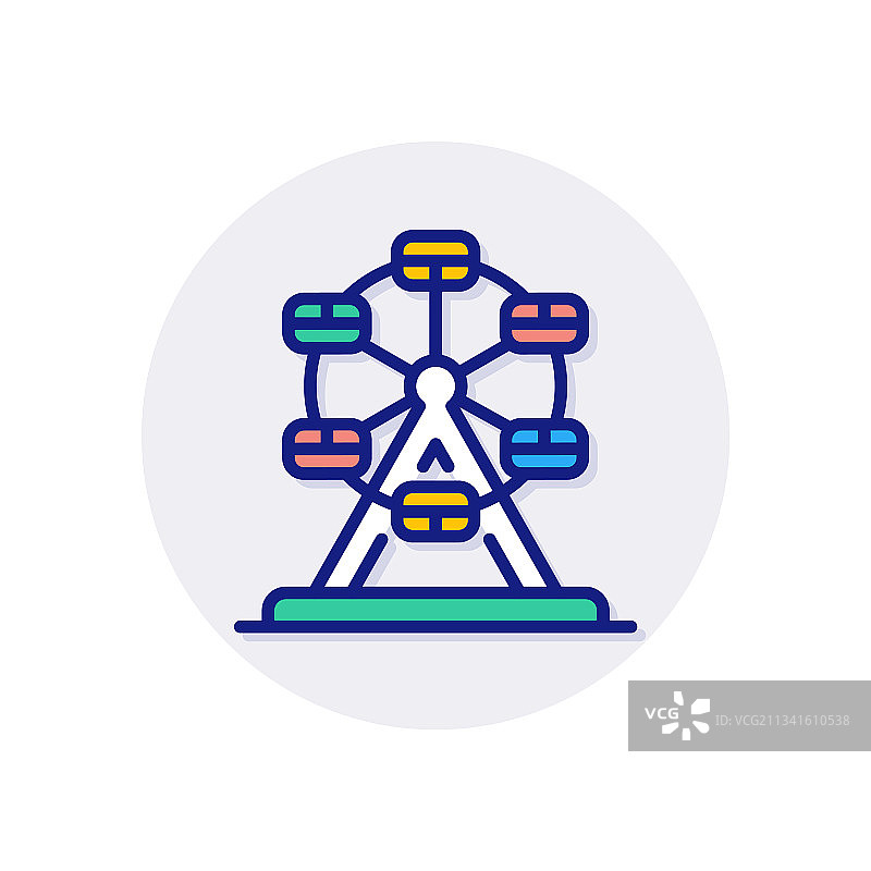 原木标志中的大型秋千图标图片素材