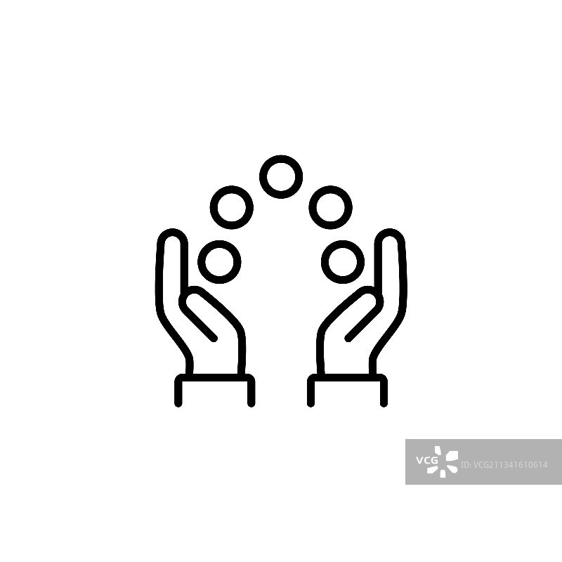 杂耍演员标志图标图片素材