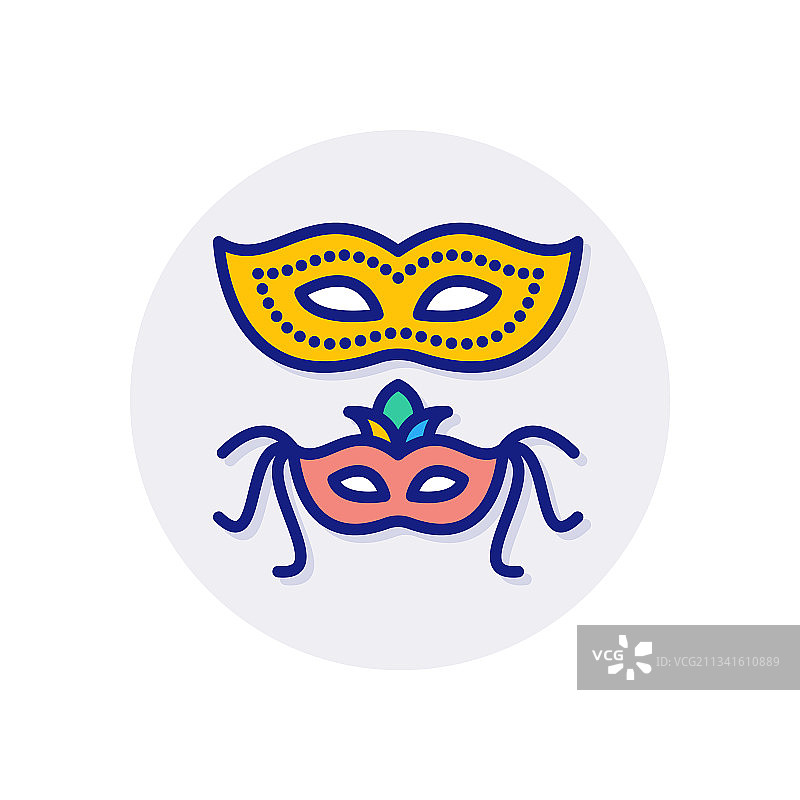 狂欢节面具标志图片素材