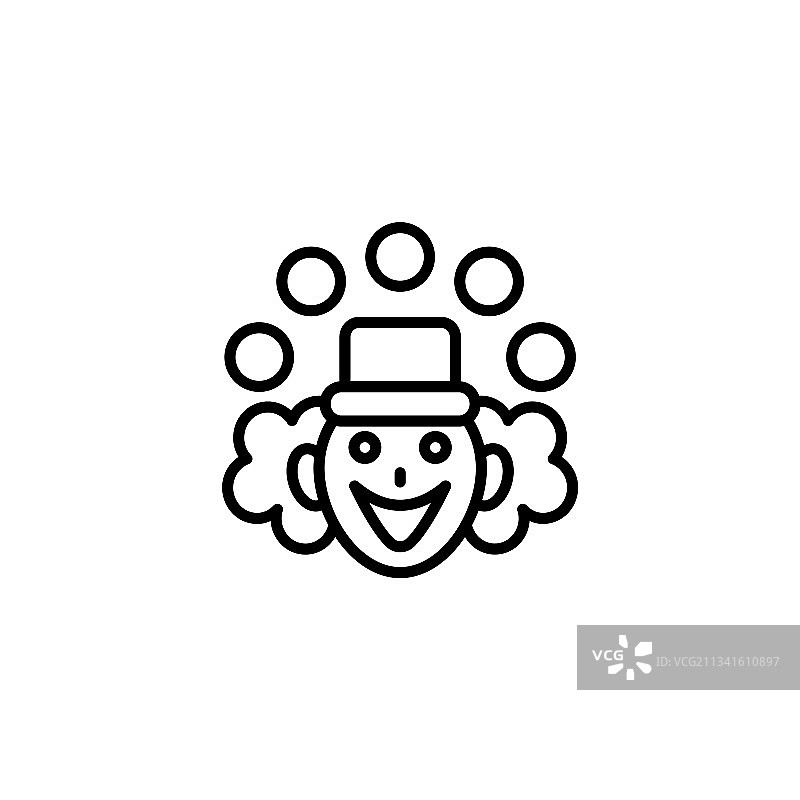 小丑趣味标志图标图片素材