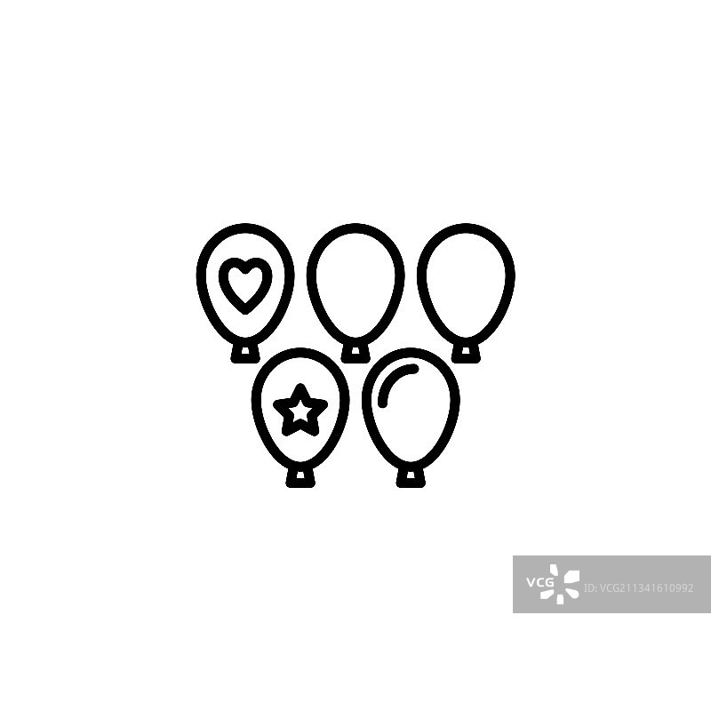 氦气球标志图标图片素材