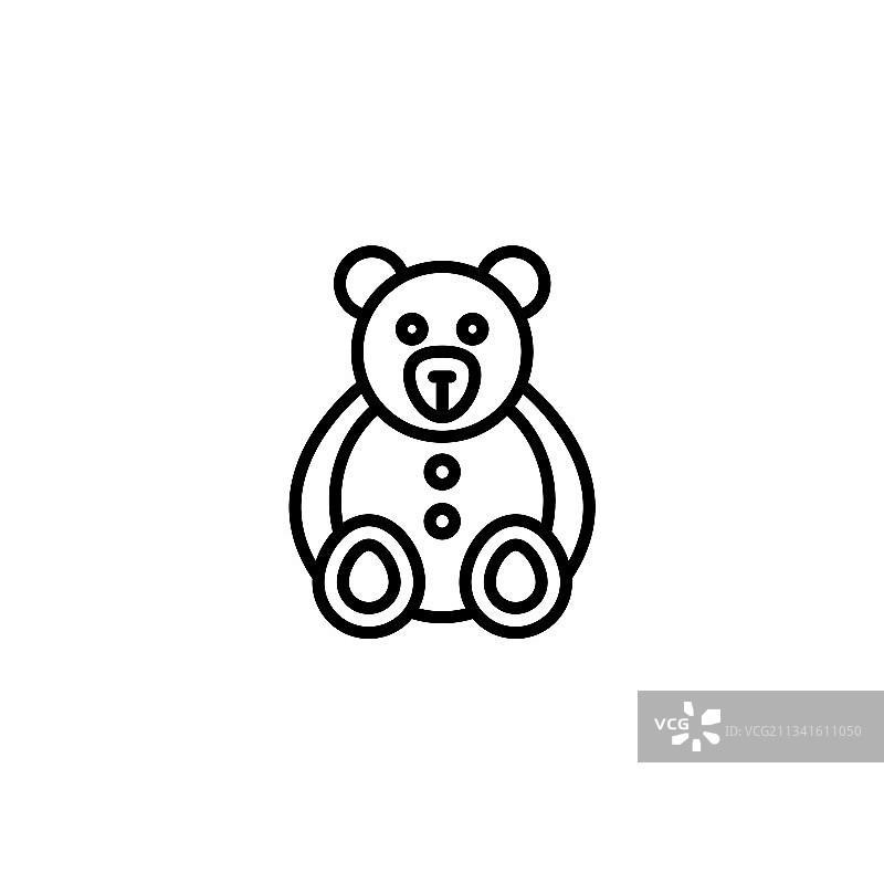 泰迪熊标志图标图片素材