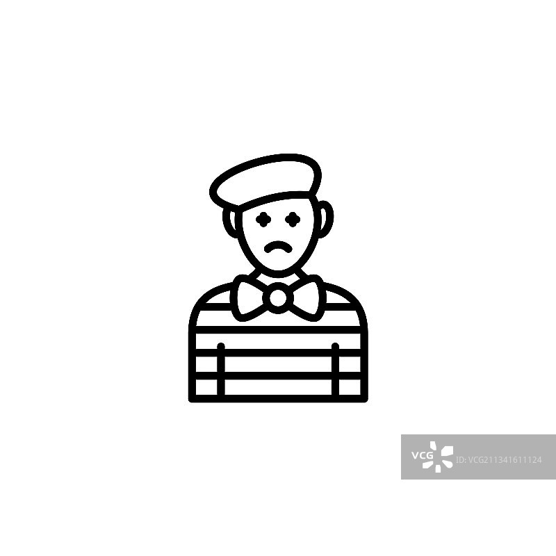 标志中的小丑图标图片素材