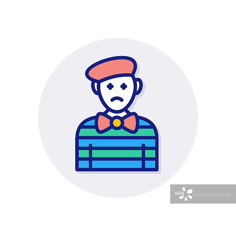 标志中的小丑图标图片素材