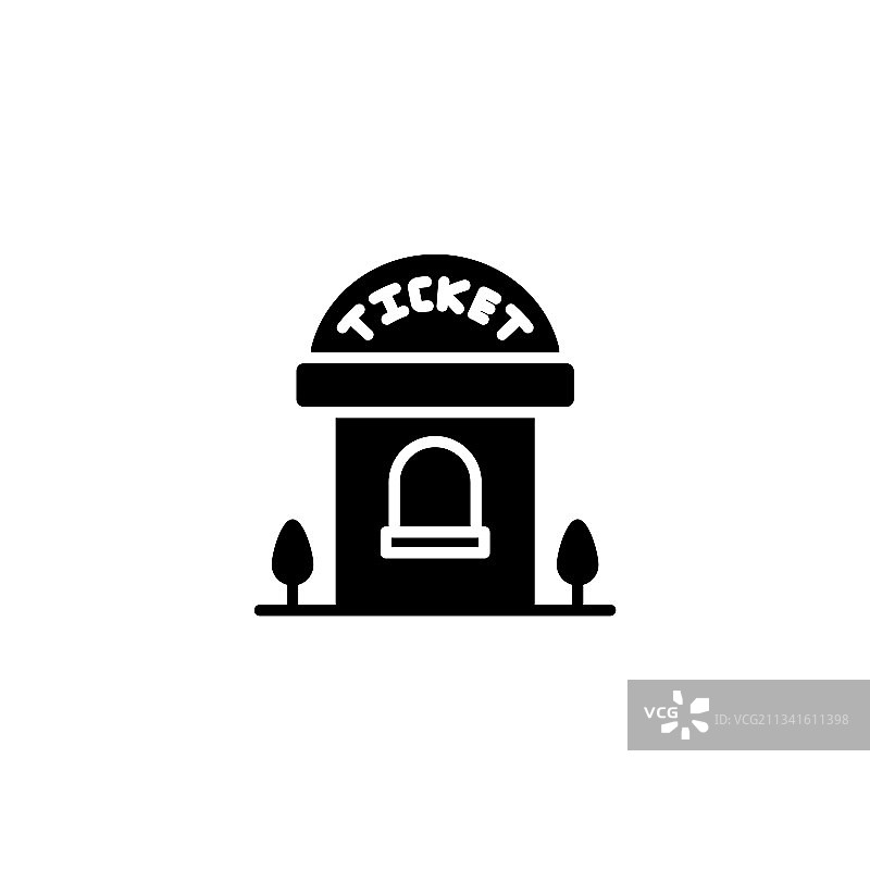 售票亭标志图标图片素材