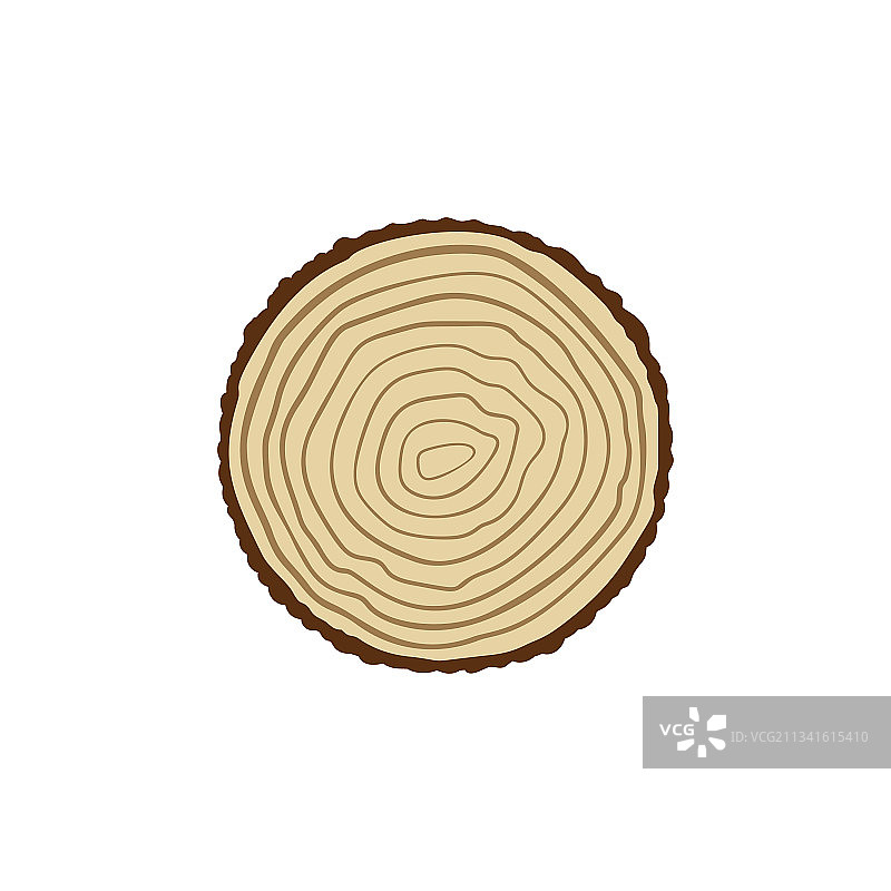 带有树木年轮概念的锯切树干图片素材