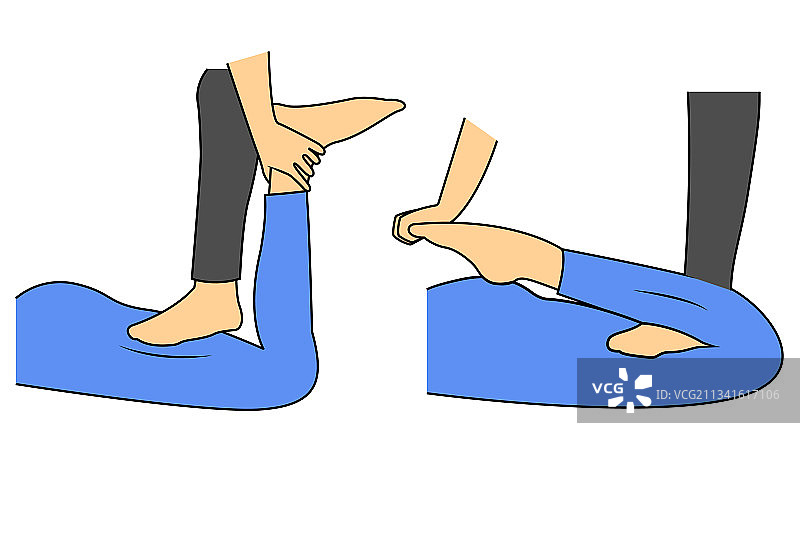 日式 massage 指导图片素材
