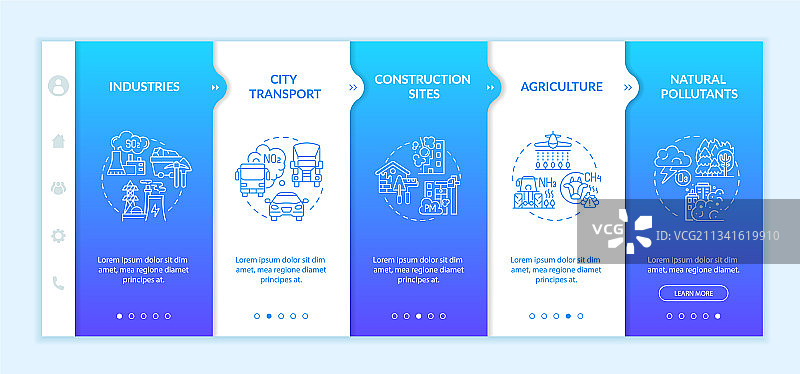 周围空气污染引导模板图片素材