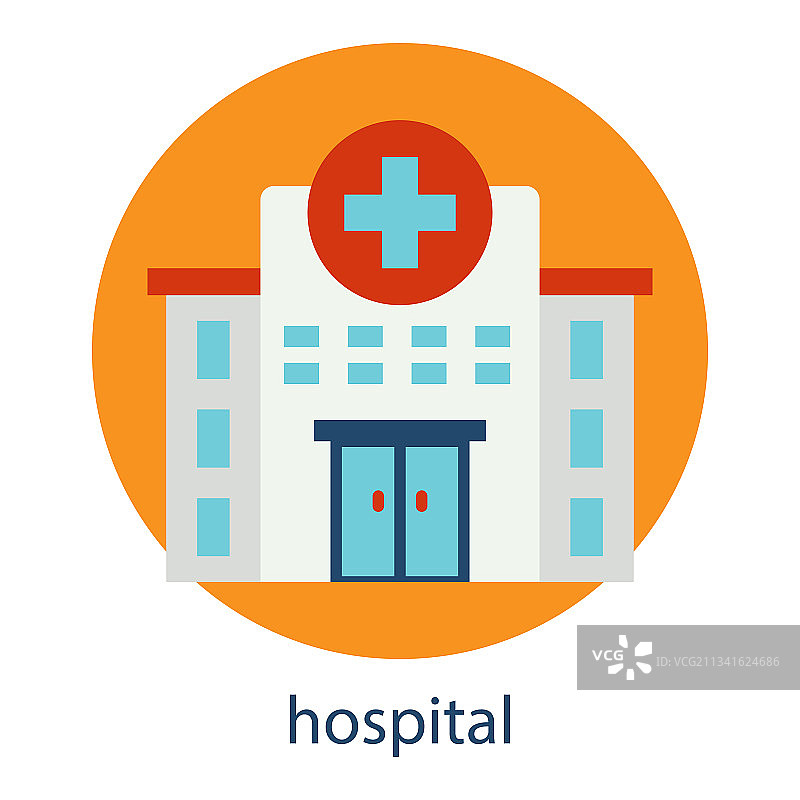 医院扁平图标图片素材