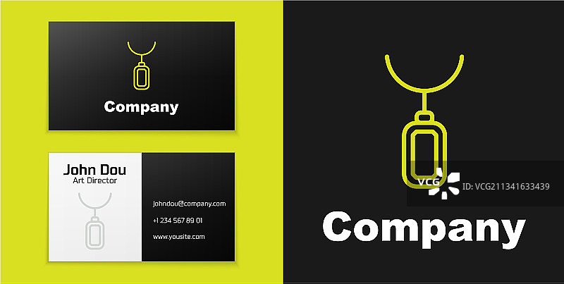 项链吊坠图标线条标志图片素材