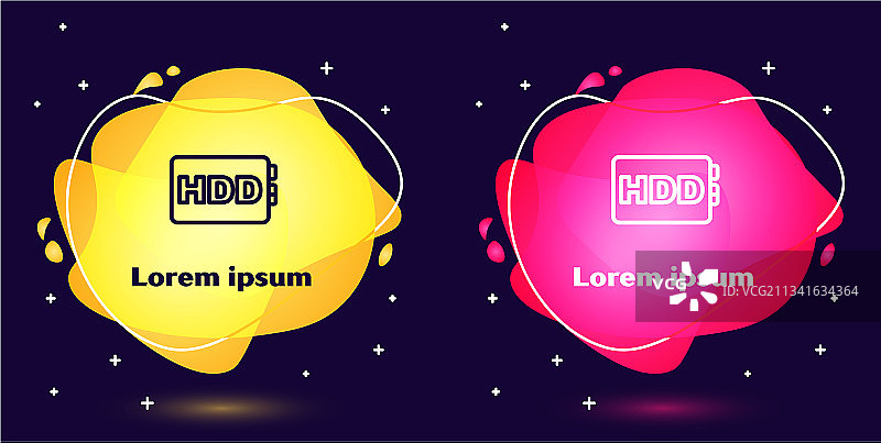 蓝色背景上的硬盘驱动器图标图片素材