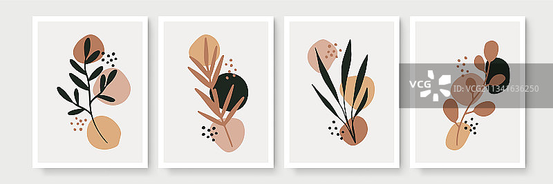 创意极简抽象单线手绘图片素材