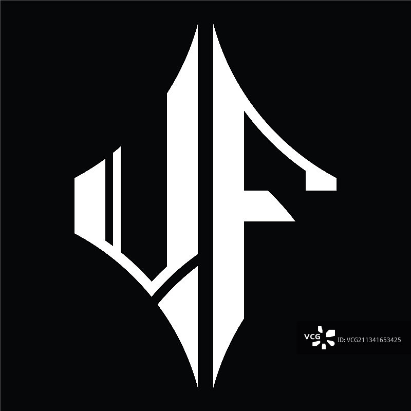 VF logo钻石造型图片素材