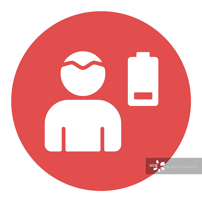 新型冠状病毒症状虚弱标志图片素材