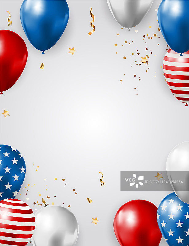 抽象的美国节日派对背景图片素材