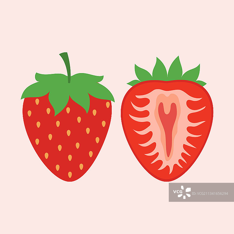 卡通草莓图案合集图片素材