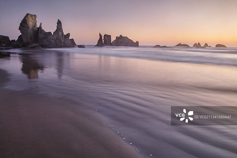 海滩日落图片素材