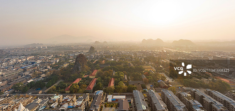 桂林靖江王城日出图片素材