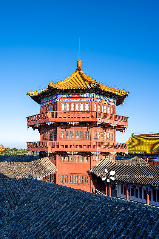 中国河南开封翰园碑林碑廊图片素材