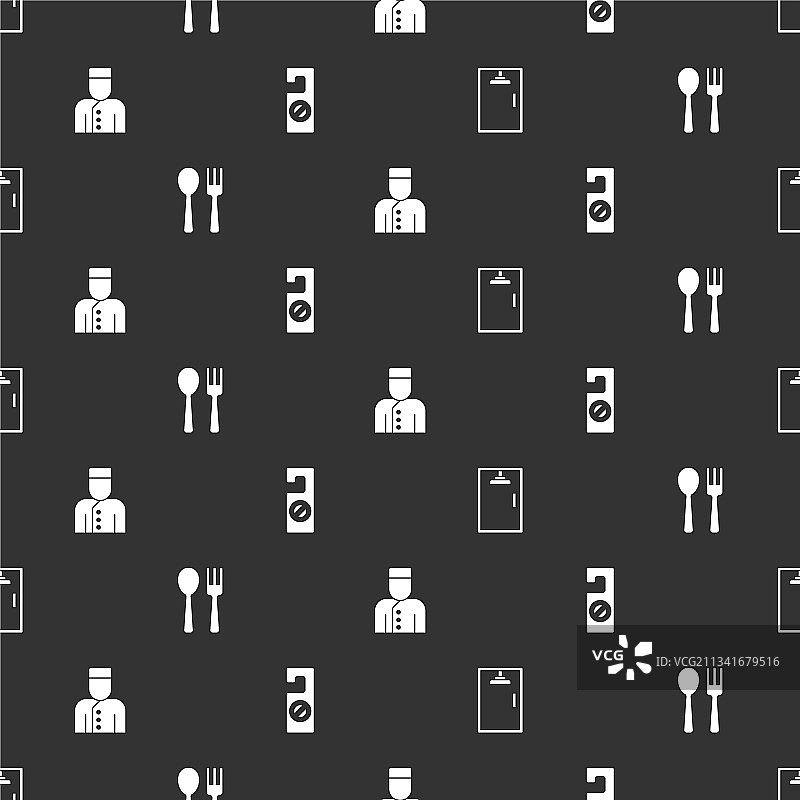 淋浴房、餐叉和勺子、礼宾服务图片素材