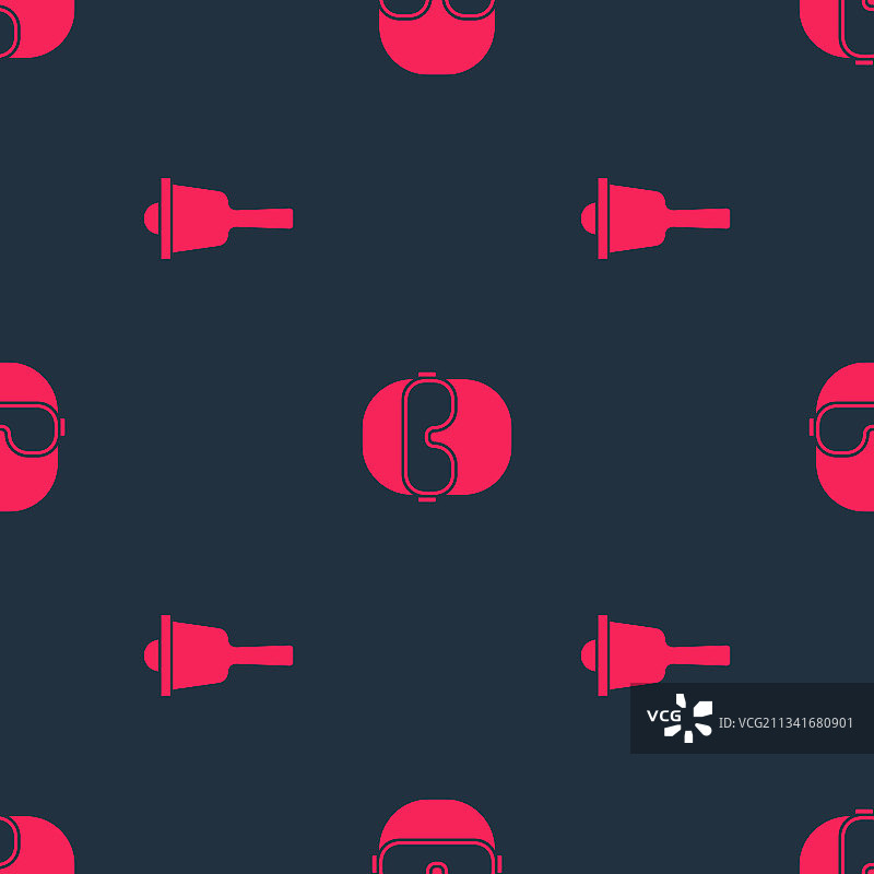 圣诞快乐响铃和滑雪镜套装图片素材