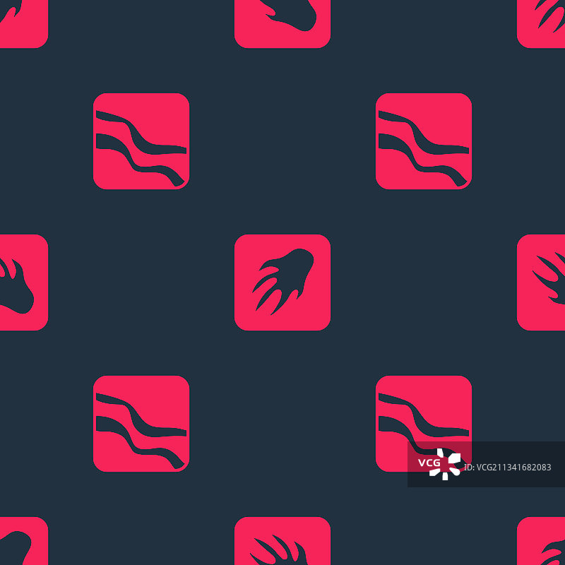 蛇、爪印和鳄鱼图案图片素材