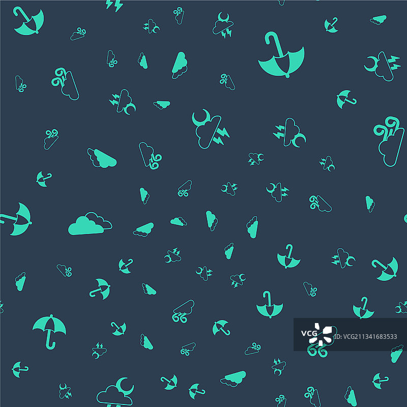 暴风雨天气图标合集图片素材