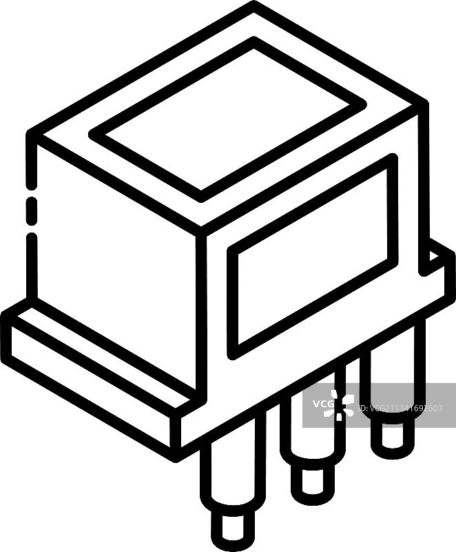 晶体管芯片图片素材