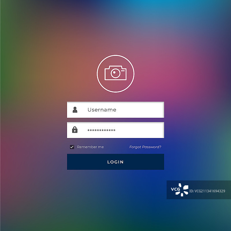 登录界面模糊背景设计图片素材