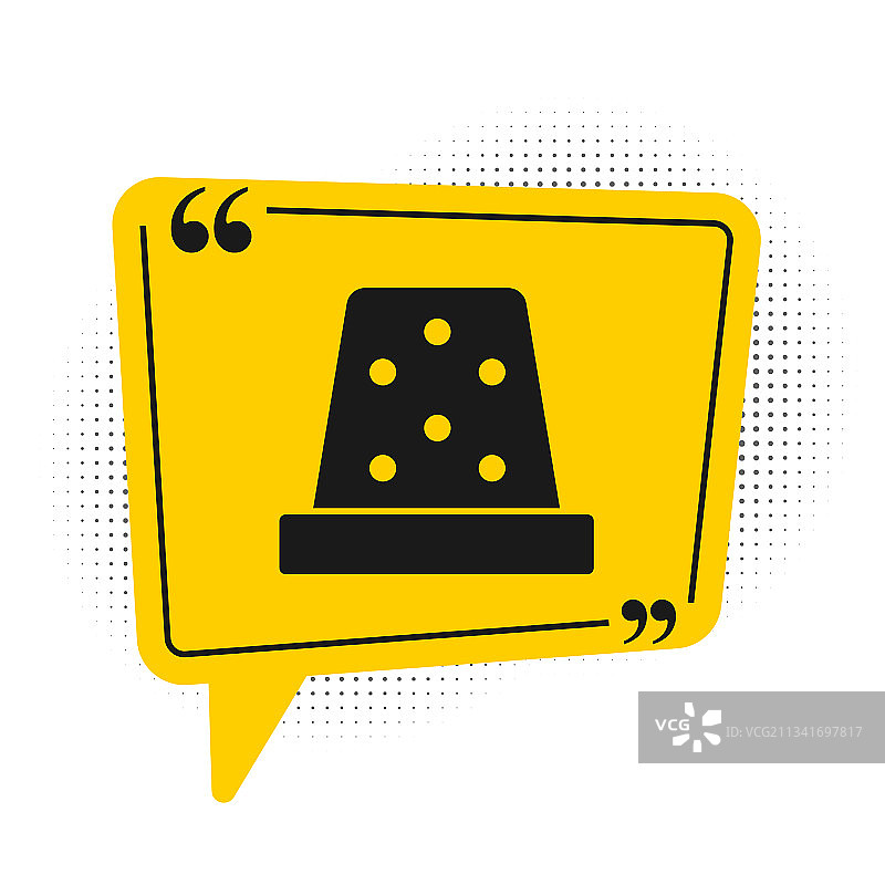 白色背景上的黑色缝纫顶针图标图片素材