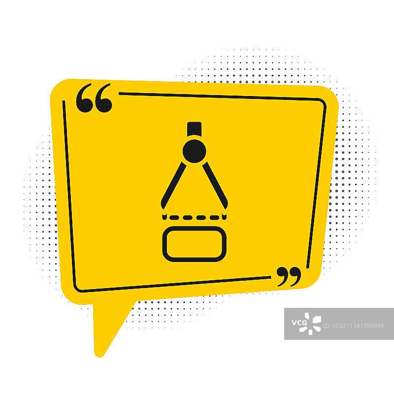 黑色绘图圆规图标图片素材