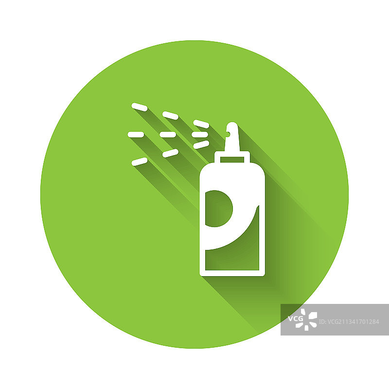 白色喷雾罐，用于发胶除臭剂图片素材