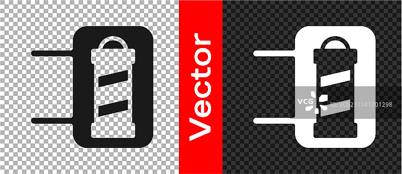 黑色经典理发店标志图片素材