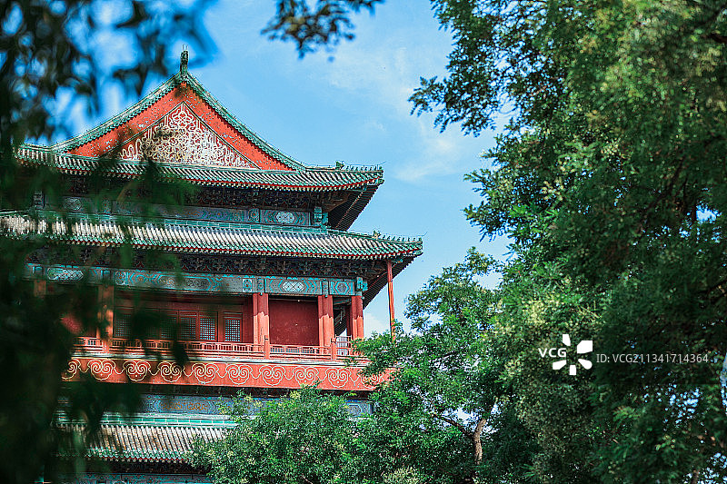北京鼓楼一角图片素材