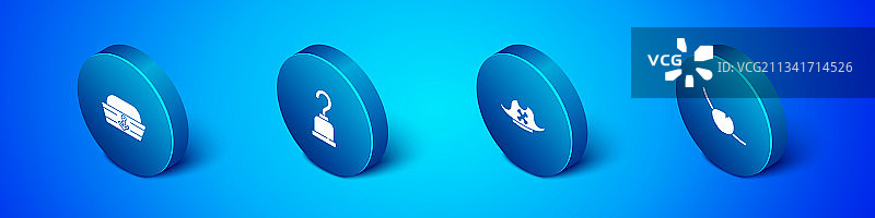 2.5D水手帽海盗眼罩套装图片素材