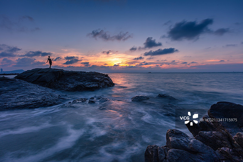 海边落日图片素材