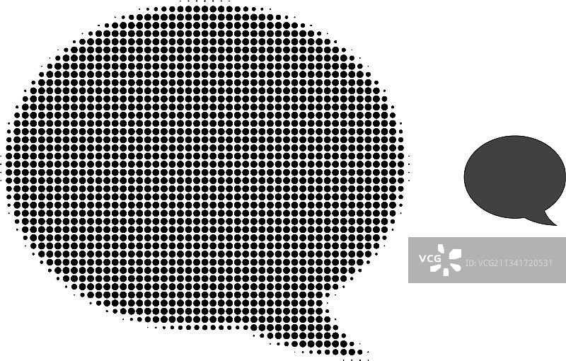 消息云半色调点状图标图片素材