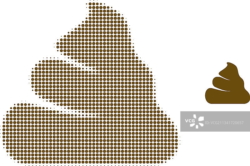 垃圾半色调点图标图片素材