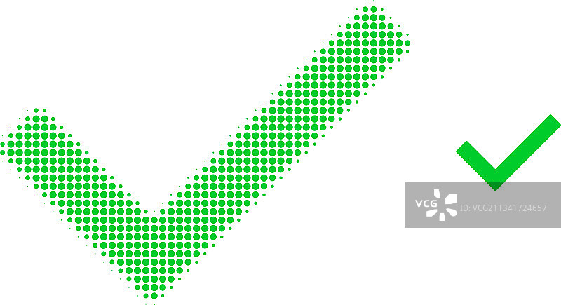 勾号半色调点状图标图片素材