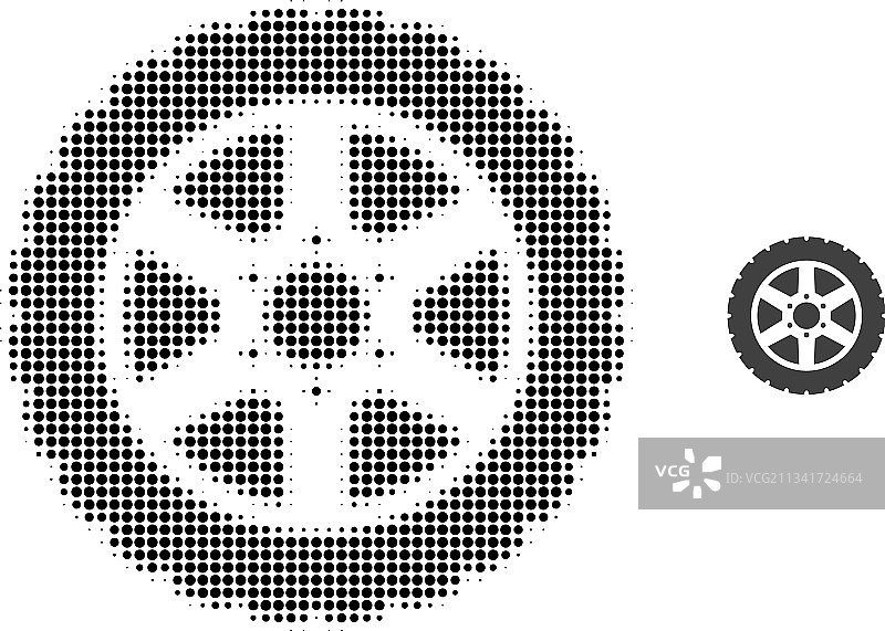 轮胎车轮波点图标图片素材