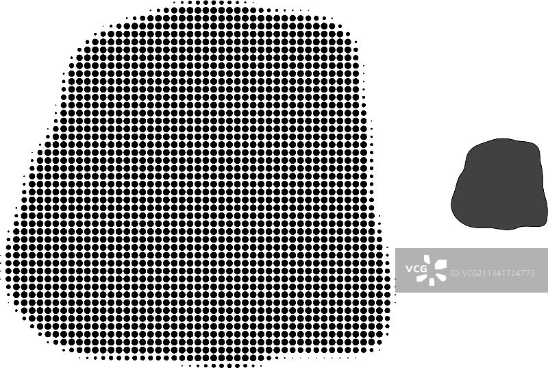 石头半色调点状图标图片素材