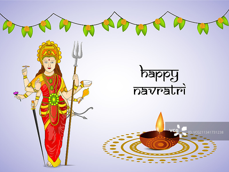 印度教节日navratri图片素材