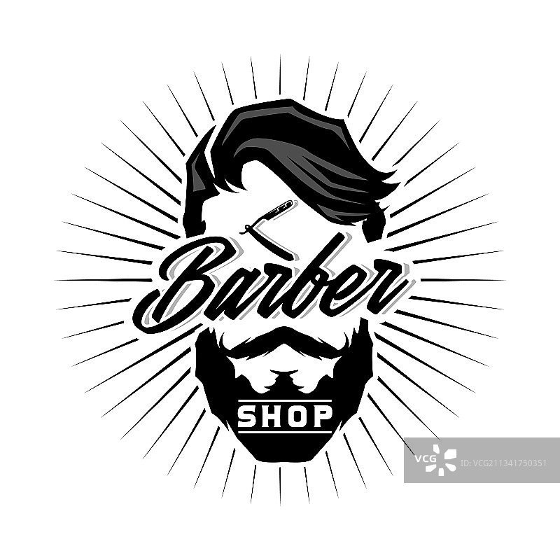 理发店Logo模板图片素材