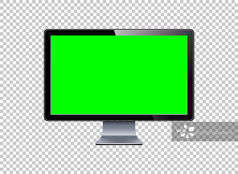 绿色电视液晶显示屏模型图片素材