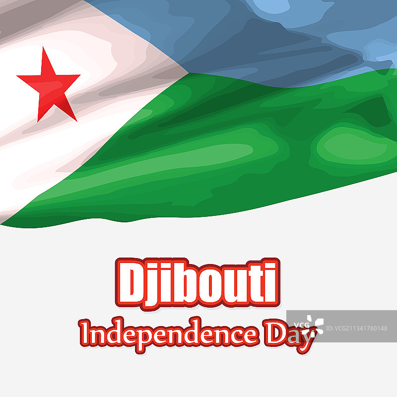 吉布提独立日快乐图片素材