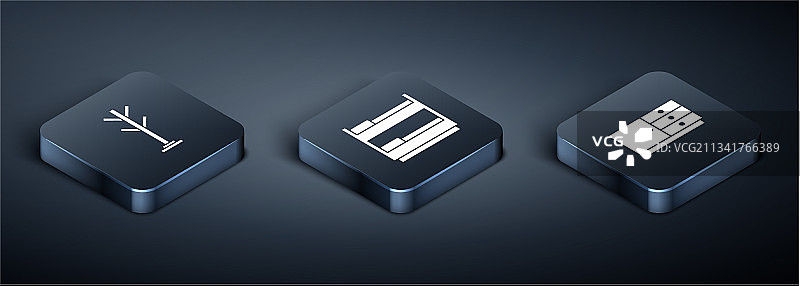 2.5D衣帽架、抽屉柜图片素材