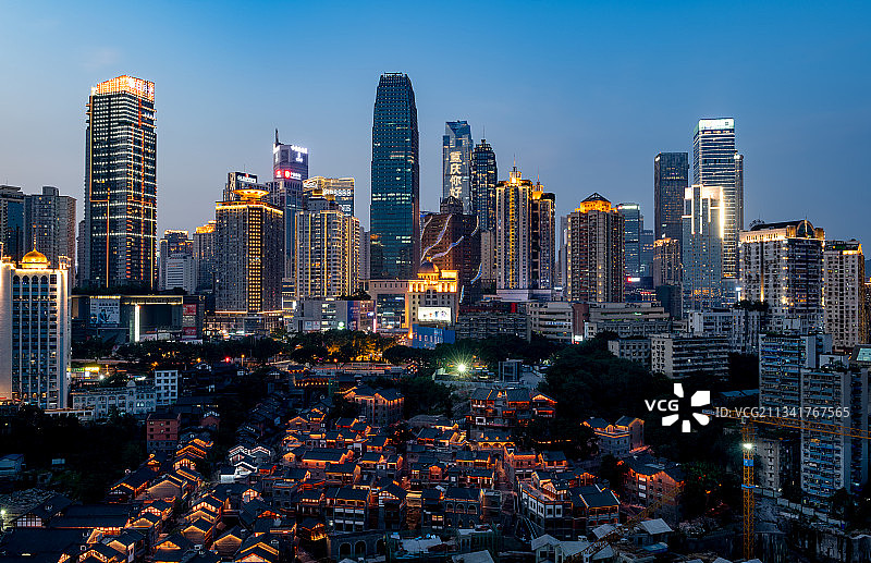 十八梯夜景图片素材